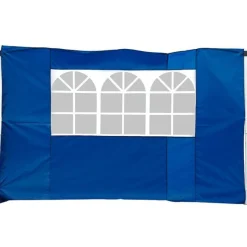 2 paredes laterales para carpa 3x3m tela Oxford azul 300x200m