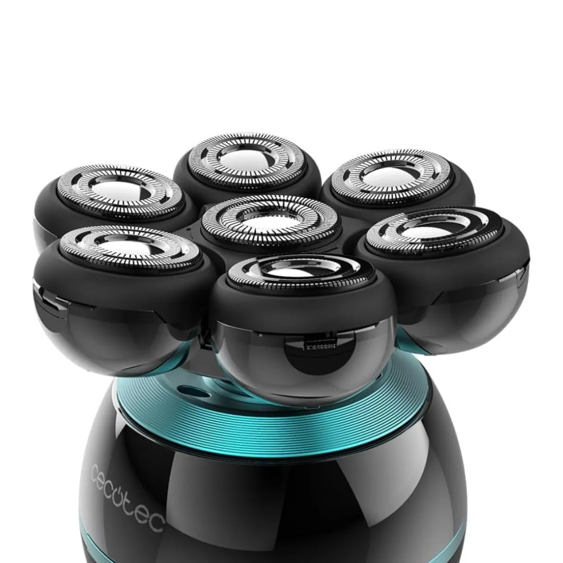 Afeitadora Cecotec Bamba PrecisionCare Skull recargable 7 cuchillas negro