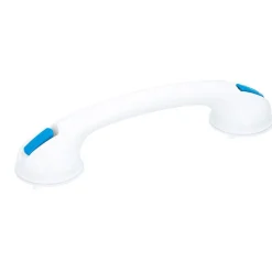 Agarre para baño Vivamore de ventosas blanco 9,5x40x8 cm