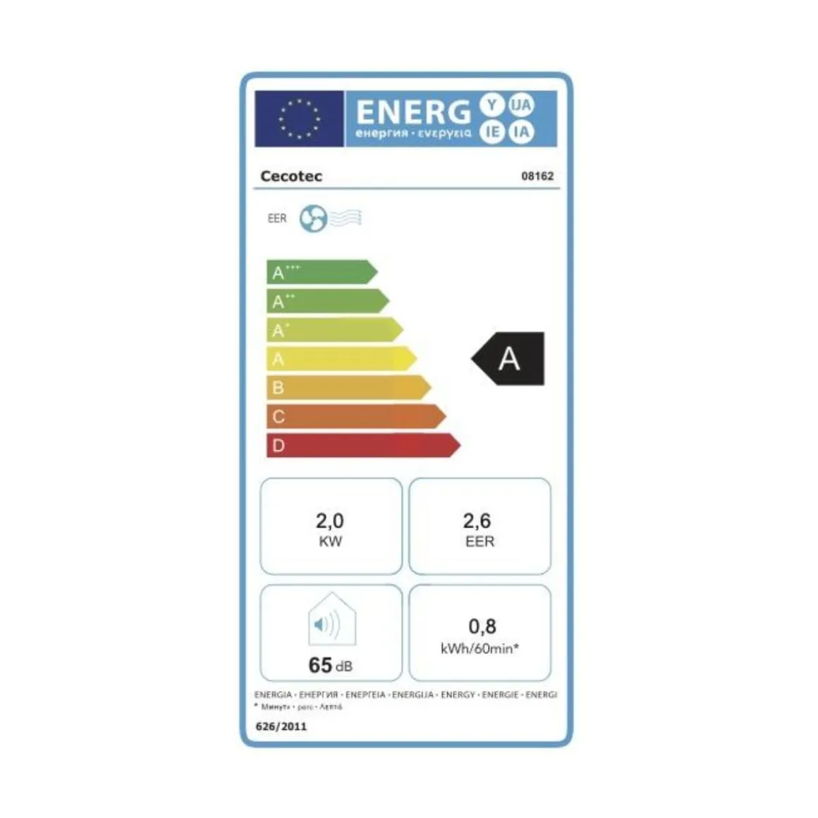 Aire acondicionado portátil Cecotec ForceClima 7550 Style Connected 1750 frigorías con Wifi
