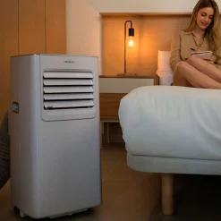 Aire acondicionado portátil Cecotec ForceClima 7100 Soundless 7000BTU 780W 4 modos 2 velocidades A blanco