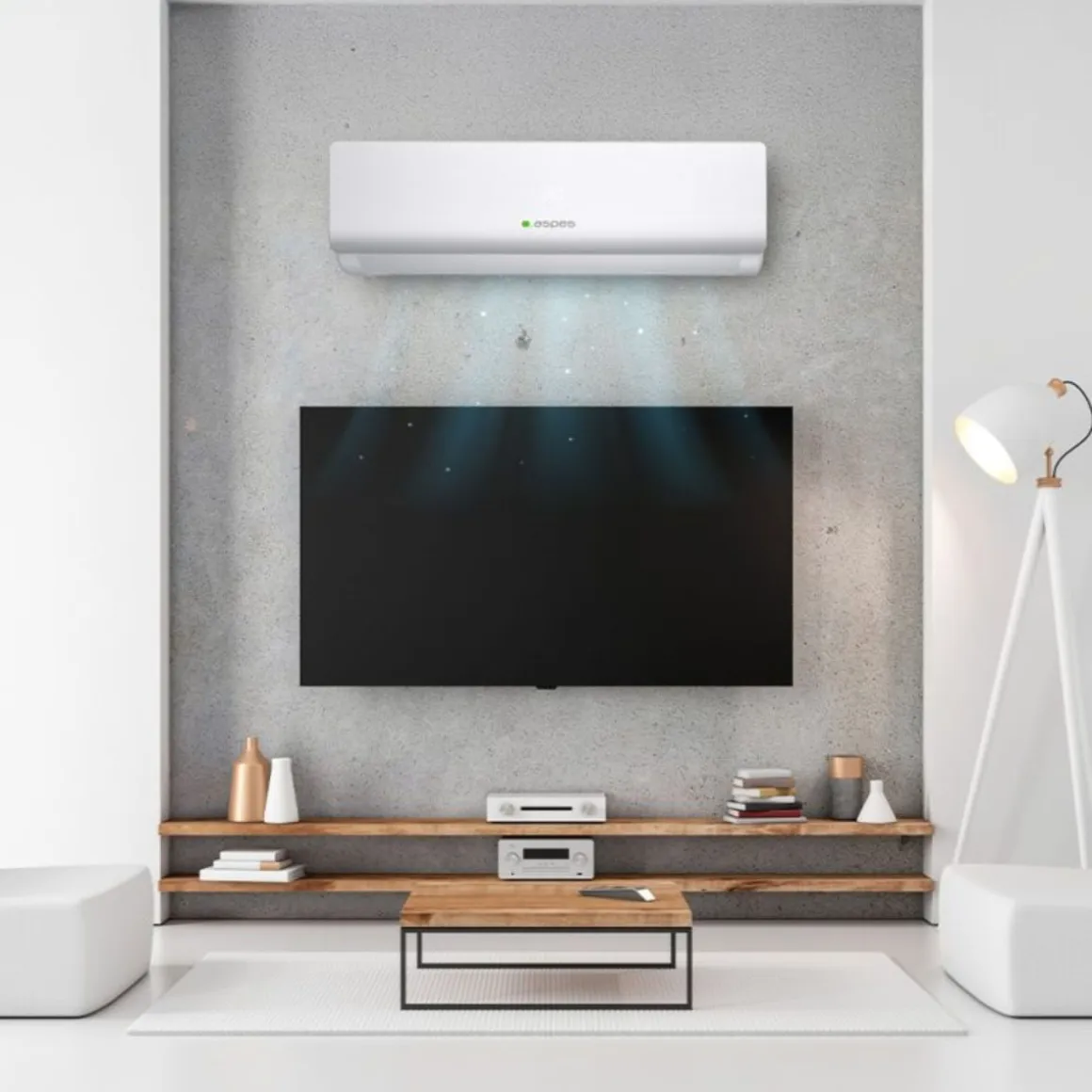 Aire acondicionado Split Aspes AAAS2400W 6000 frigorías R32 WiFi A blanco