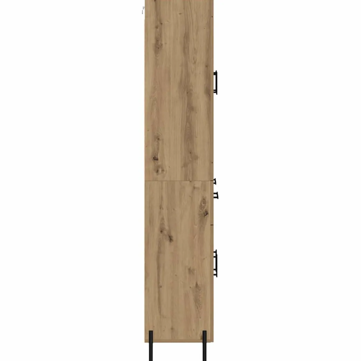 Alacena Dorotea 4 puertas + 2 cajones roble 180x69,5x34 cm