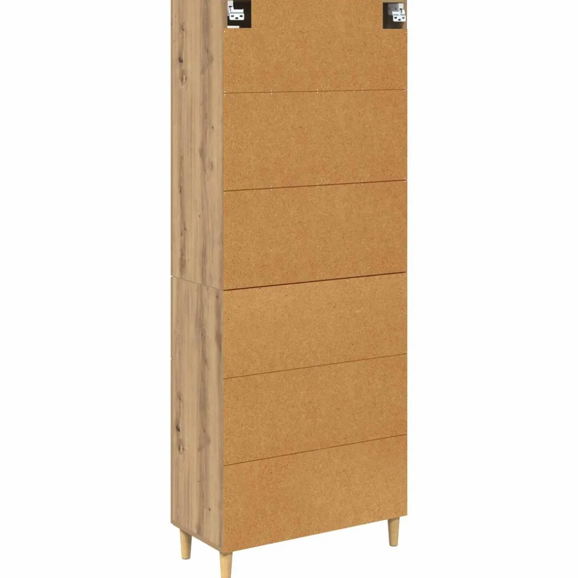 Alacena Manila 4 puertas + 2 cajones roble 180x69,5x34 cm