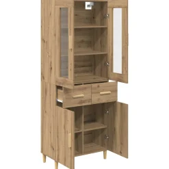 Alacena Manila 4 puertas + 2 cajones roble 180x69,5x34 cm