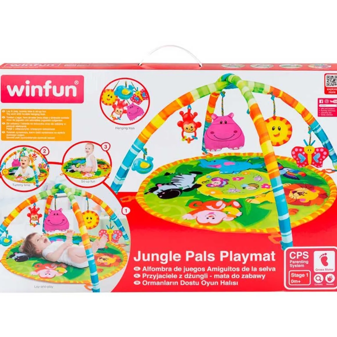 Alfombra de actividades WinFun jungla +0M Ø77x46 cm
