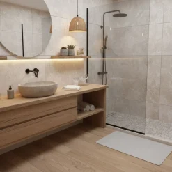 Alfombra de baño Diatomita antideslizante 60x39 cm