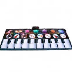 Alfombra piano musical Bontempi 10 teclas +3A negro 148x67,5 cm