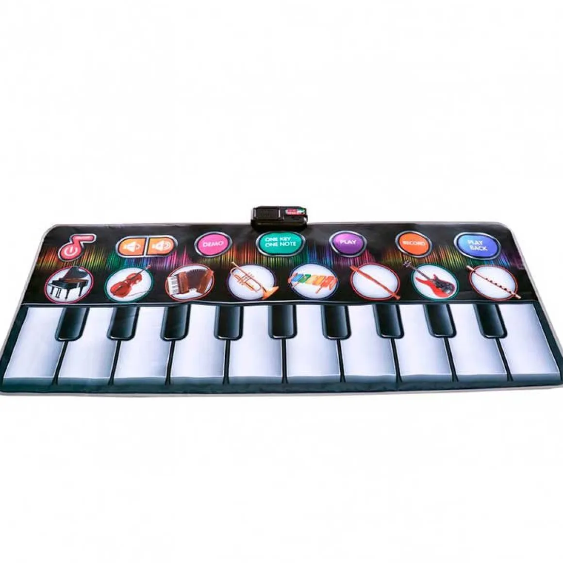 Alfombra piano musical Bontempi 10 teclas +3A negro 148x67,5 cm