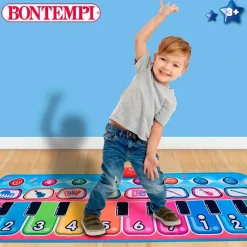 Alfombra piano musical Bontempi 10 teclas +3A multicolor 129,5x55 cm
