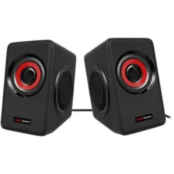 Altavoces Mars Gaming MS1 2.0 10W rojo/negro