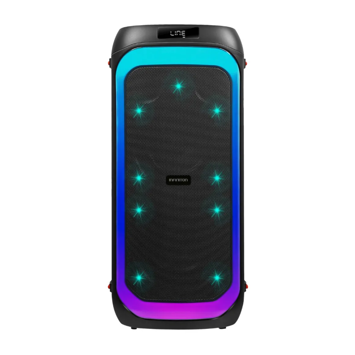 Altavoz portátil Infiniton Party EQ09 90W Bluetooth negro 66 cm
