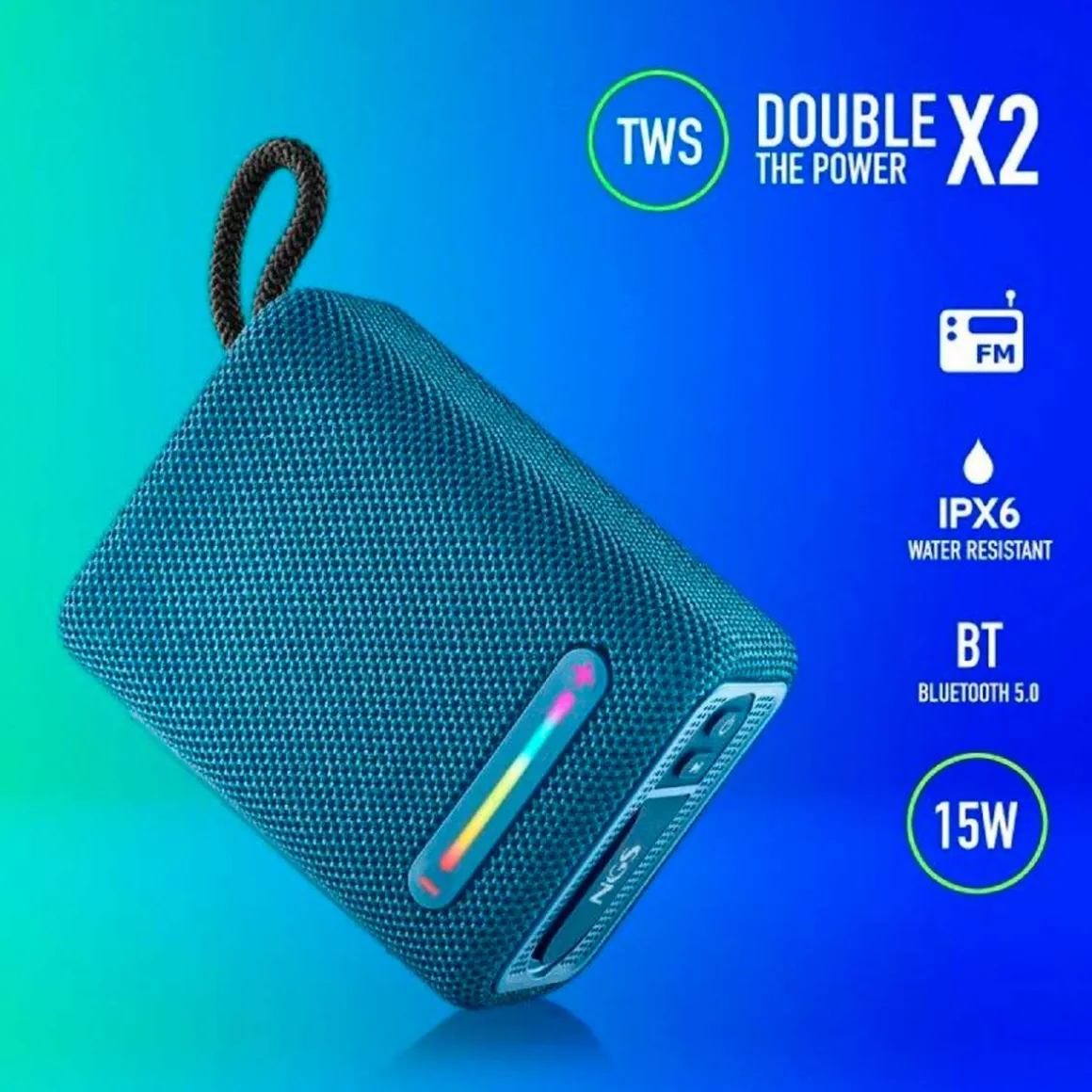 Altavoz portátil NGS Roller Furia 1 15W True Wireless Stereo
