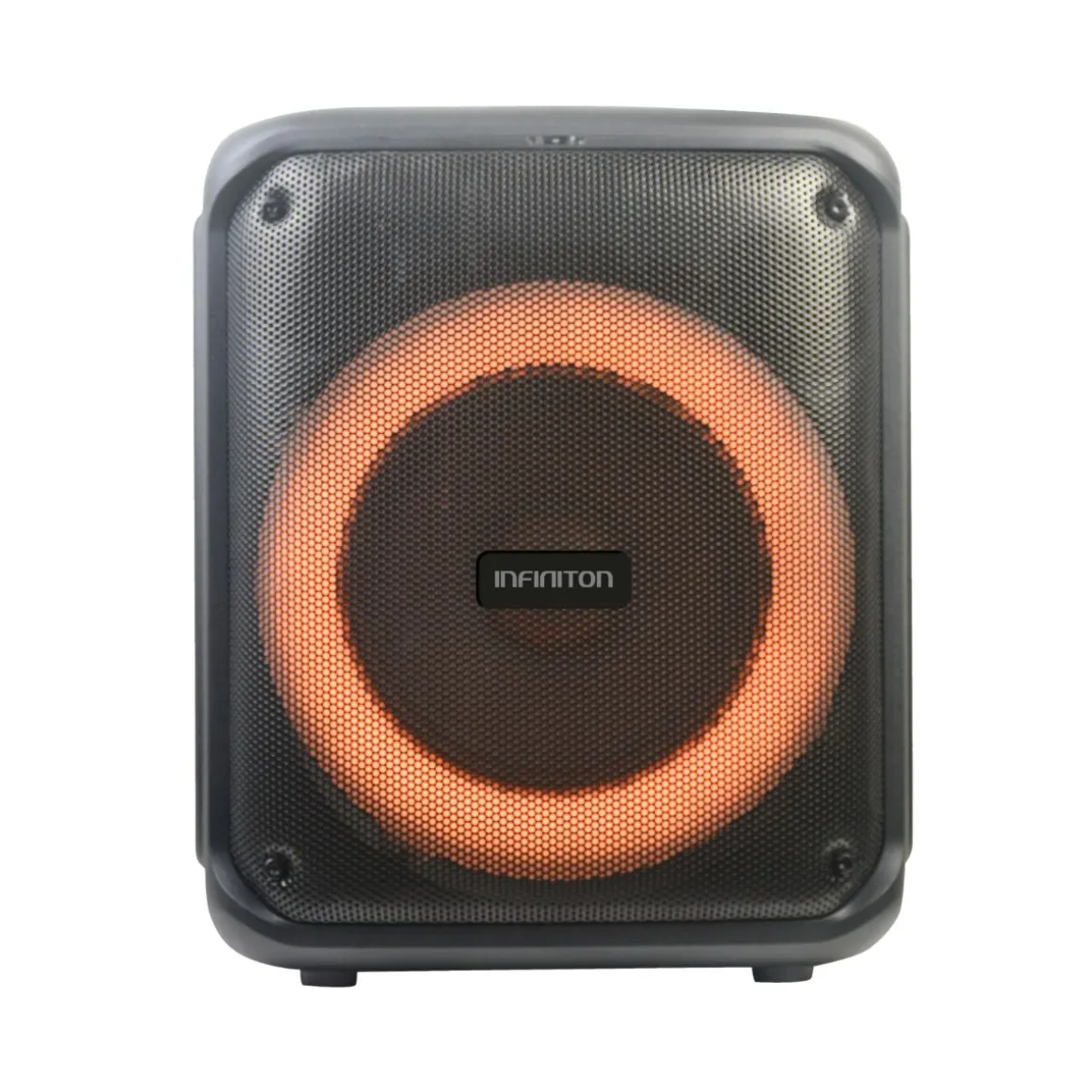 Altavoz portátil Party EQ07 70W con luz LED bluetooth negro 34x28 cm