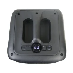 Altavoz portátil Party EQ07 70W con luz LED bluetooth negro 34x28 cm