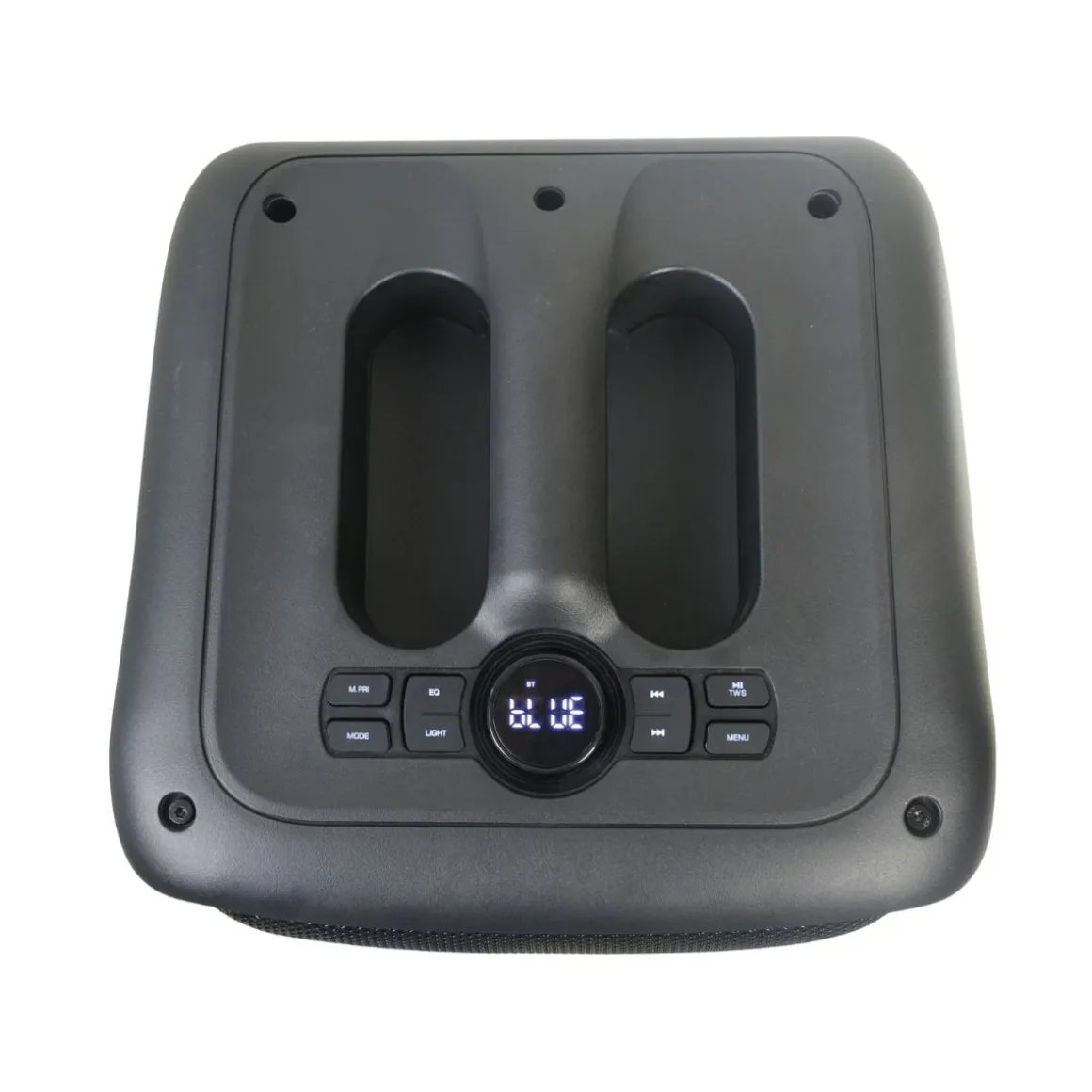 Altavoz portátil Party EQ07 70W con luz LED bluetooth negro 34x28 cm