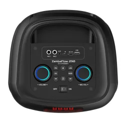 Altavoz portátil Sytech Zamba Flow 90W 290 Bluetooth V5.3 con micrófono y mando negro