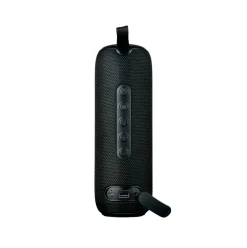 Altavoz portátil 10W 8 modos de luz Bluetooth negro Ø8,5x24,5 cm