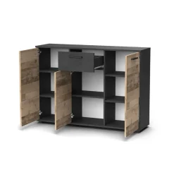 Aparador Berno 3 puertas con cajón 85,3x120,2x32,5 cm