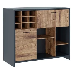 Aparador buffet Europa roble/grafito 109x125x60 cm