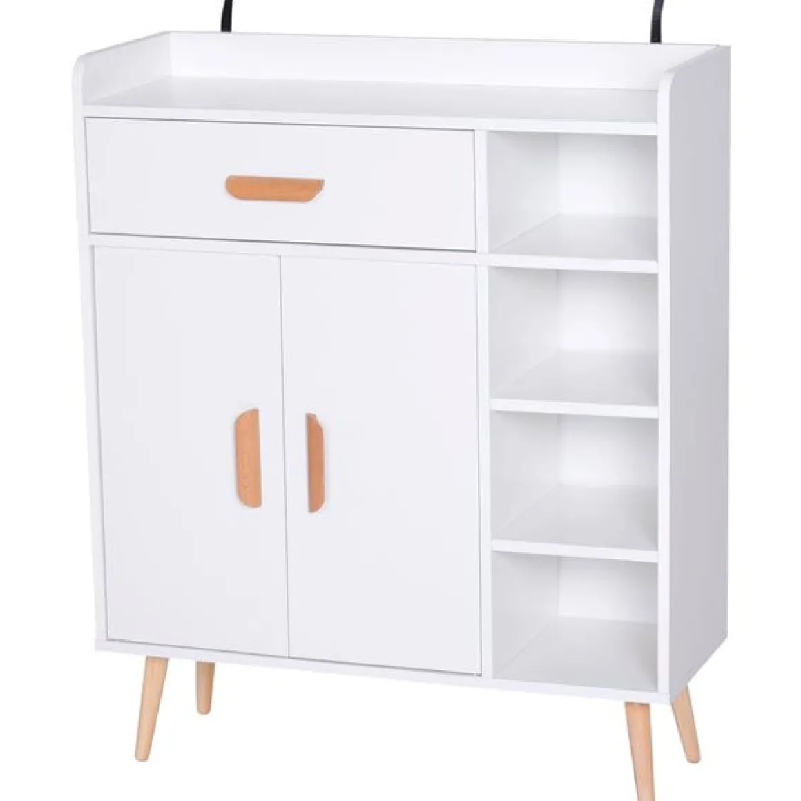 Aparador Buffet multiusos blanco 80x29,5x96 cm