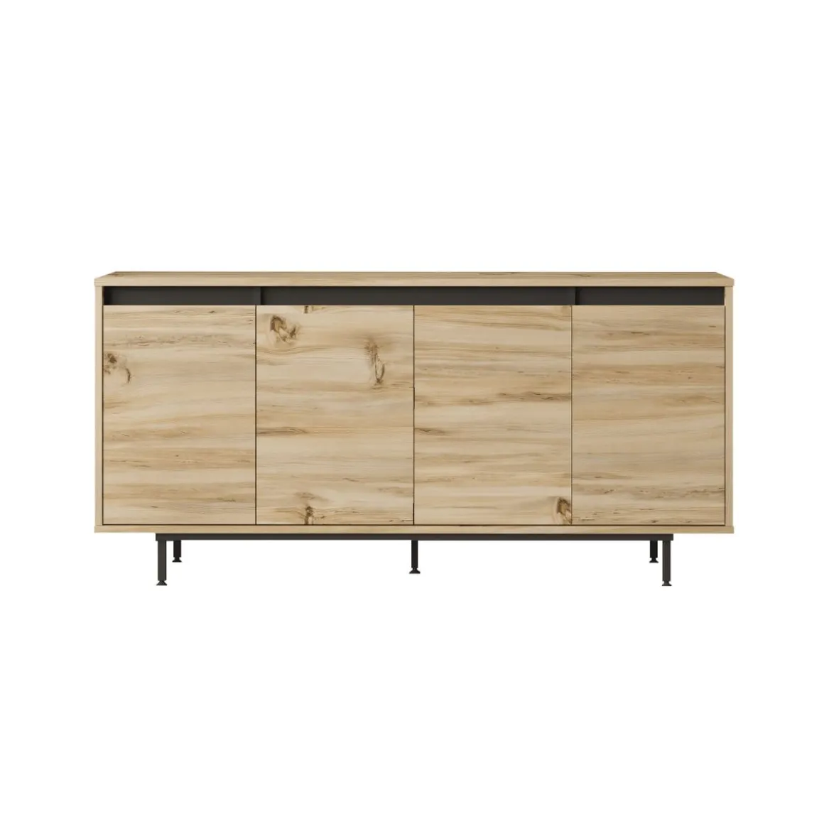 Aparador Chape 4 puertas natural 75x160x44,5 cm