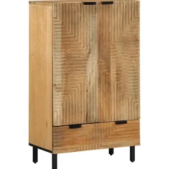 Aparador Collarejo armario + cajón natural 100x60x33 cm