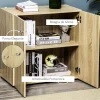 Aparador de salón Kui Homcom con 2 puertas blanco 70x70x39 cm