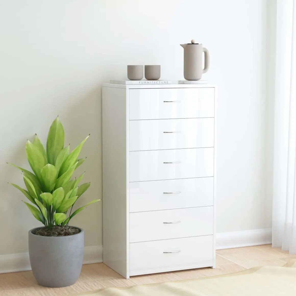 Aparador Iria 6 cajones 96x50x34 cm