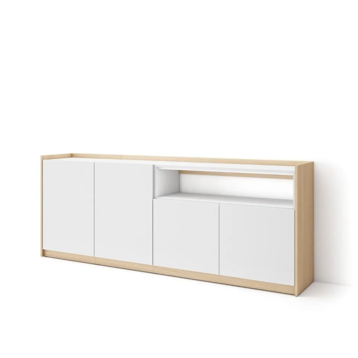 Aparador Kroma 4 puertas con compartimento izquierda 79,2x209x35 cm