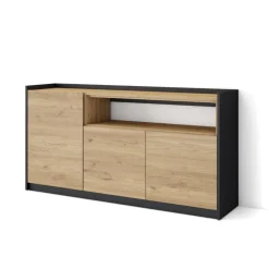 Aparador Kroma 3 puertas derecha 80x156x37 cm