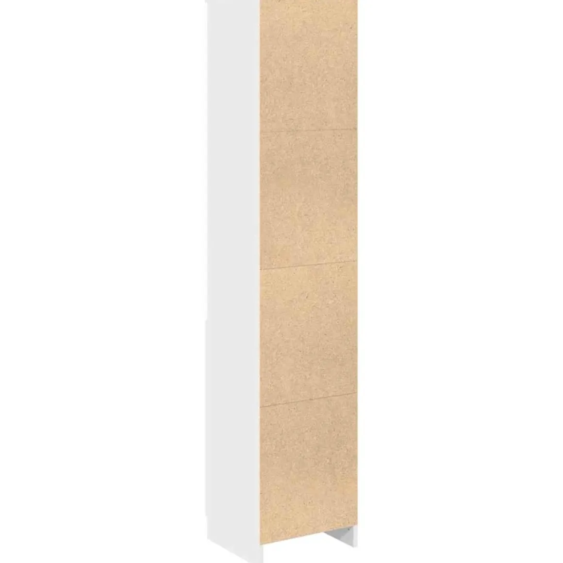 Aparador León 5 estantes + puerta blanco 180x37,5x35 cm