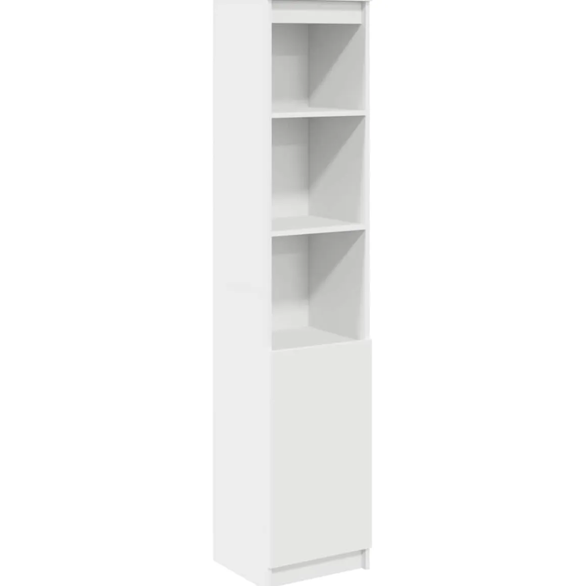 Aparador León 5 estantes + puerta blanco 180x37,5x35 cm