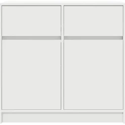 Aparador Levante 2 cajones + 2 puertas blanco 76x80x34 cm
