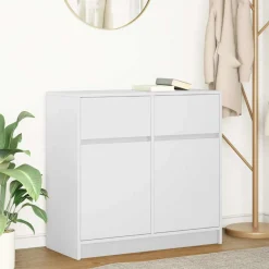 Aparador Levante 2 cajones + 2 puertas blanco 76x80x34 cm