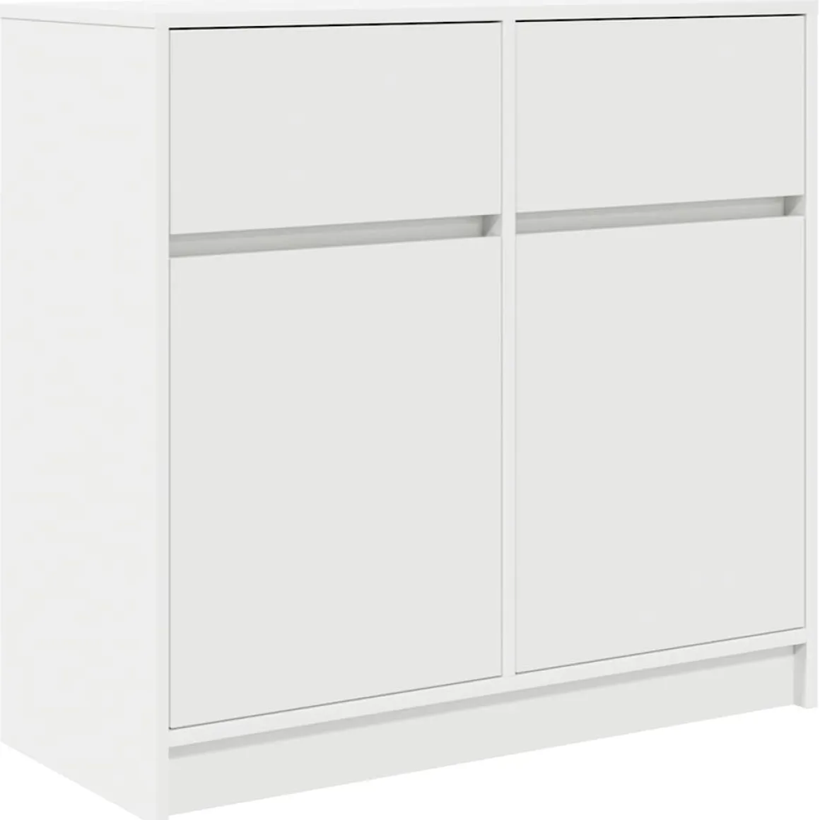 Aparador Levante 2 cajones + 2 puertas blanco 76x80x34 cm