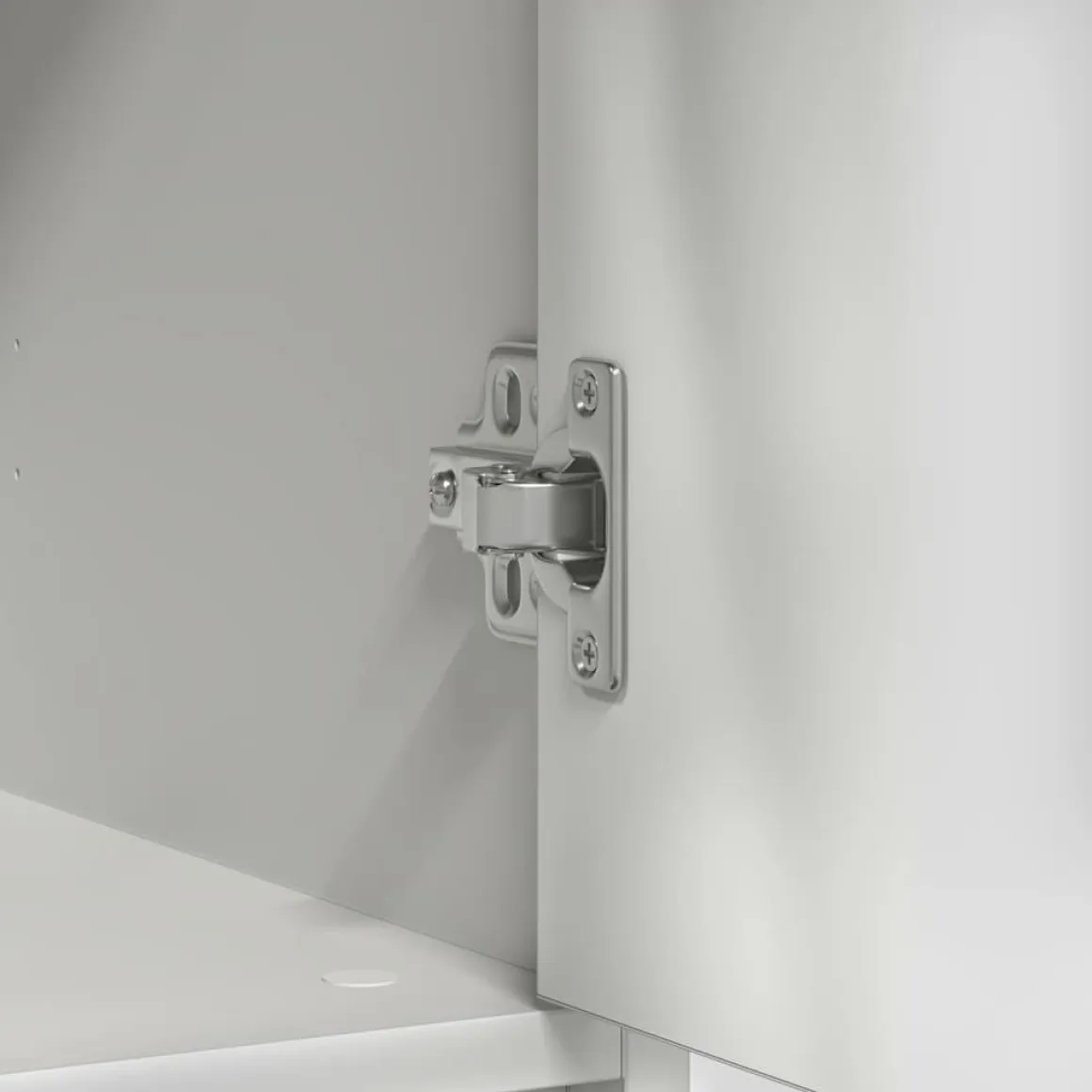 Aparador Levante 2 cajones + 2 puertas blanco 76x80x34 cm