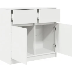 Aparador Levante 2 cajones + 2 puertas blanco 76x80x34 cm