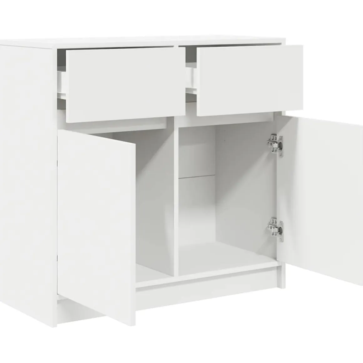 Aparador Levante 2 cajones + 2 puertas blanco 76x80x34 cm
