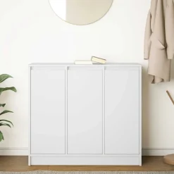 Aparador Ludia 3 puertas blanco 76x85x34 cm