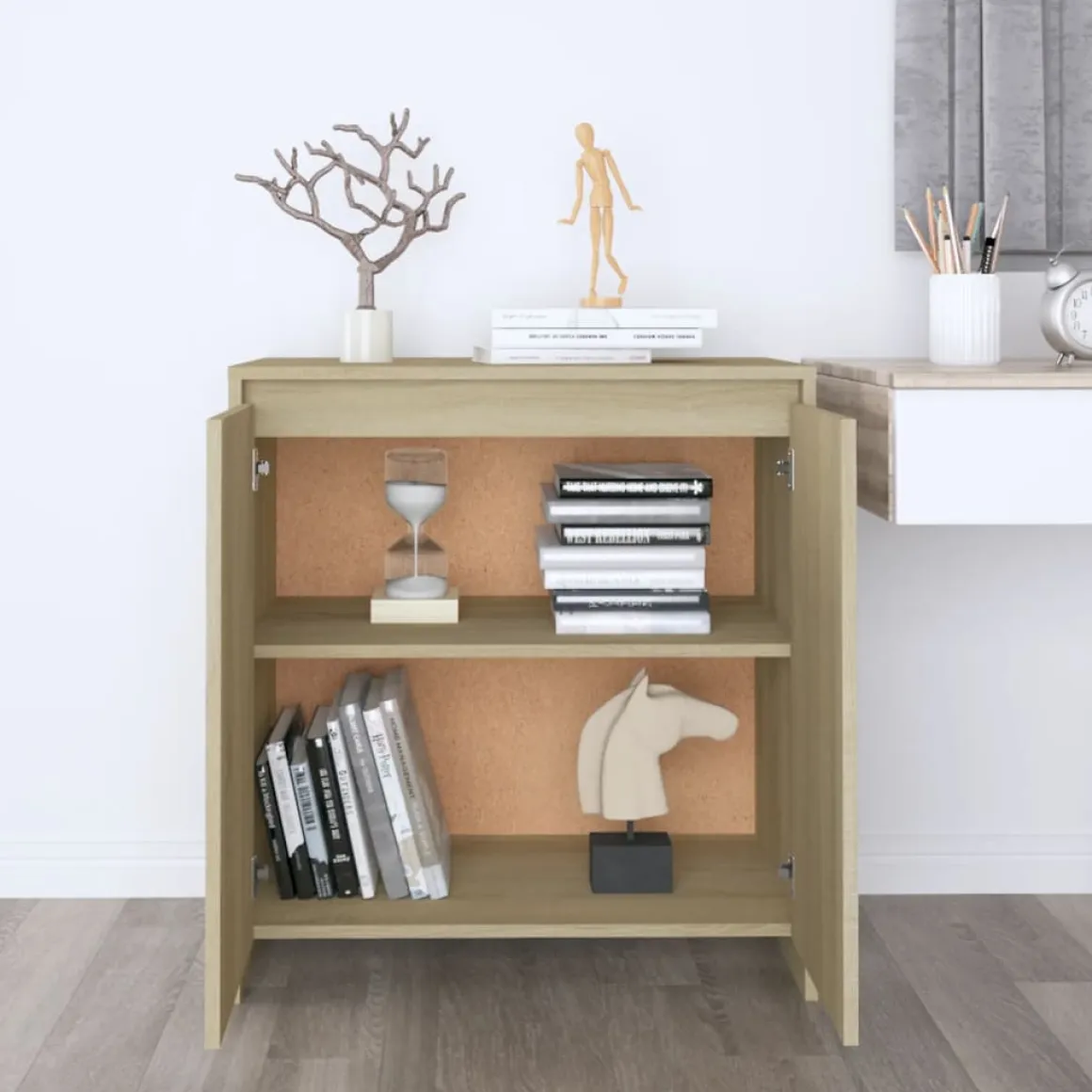 Aparador Margot 2 puertas + 2 estantes 75x70x41 cm