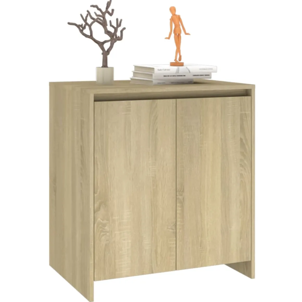 Aparador Margot 2 puertas + 2 estantes 75x70x41 cm