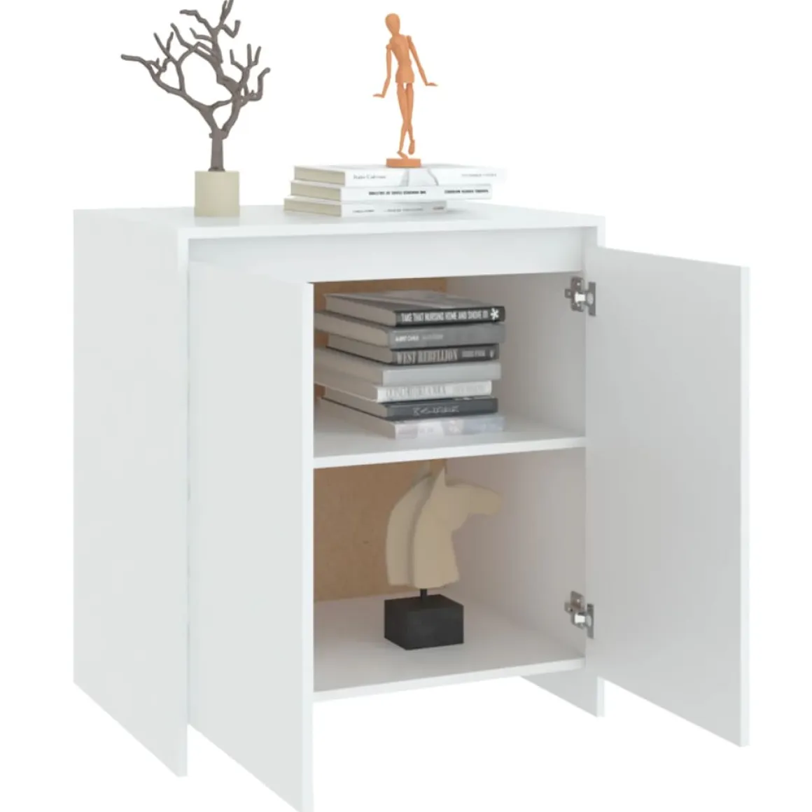 Aparador Margot 2 puertas + 2 estantes 75x70x41 cm