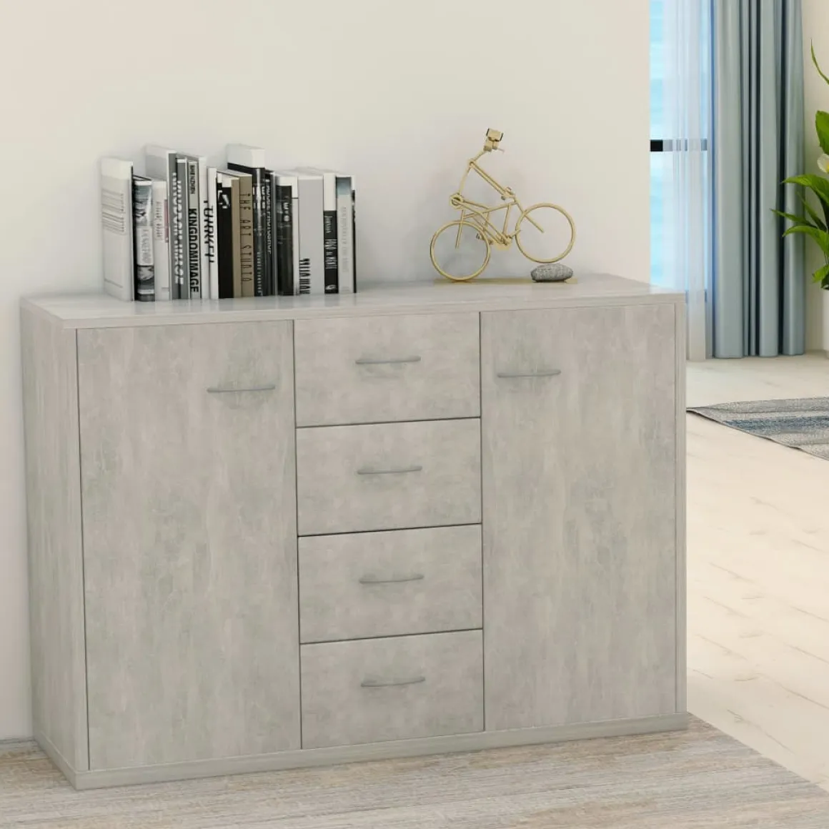 Aparador Milo 4 cajones + 2 puertas 65x88x30 cm