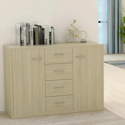 Aparador Milo 4 cajones + 2 puertas 65x88x30 cm