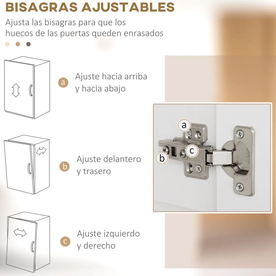 Aparador Mouse Homcom 4 puertas + 1 cajón blanco 180x70,8x34 cm