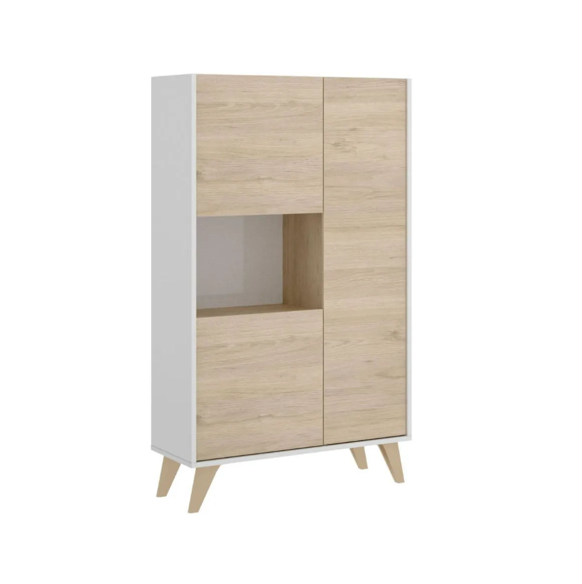 Aparador Ness 3 puertas con compartimento 135x81x43 cm