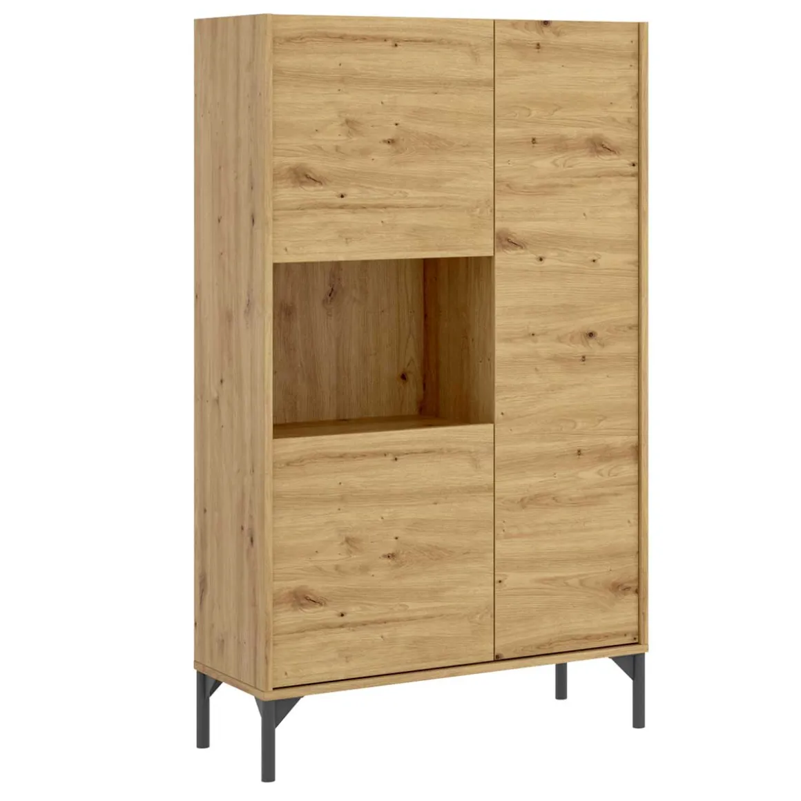 Aparador Ness 3 puertas con compartimento 135x81x43 cm