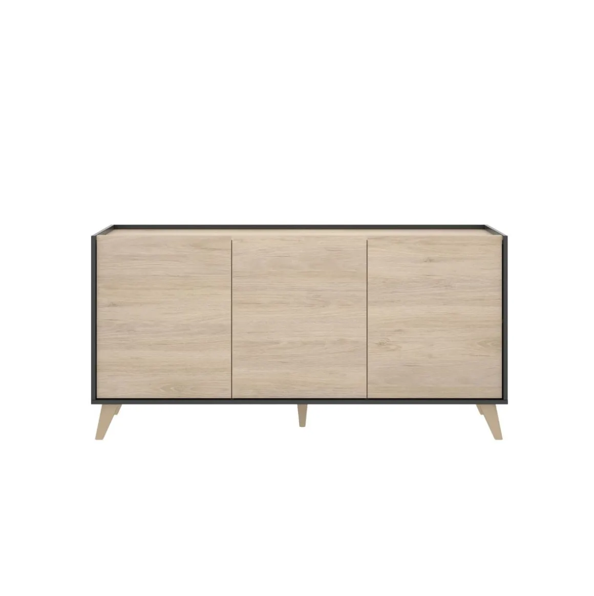 Aparador Ness con 3 puerta 75x155x43 cm