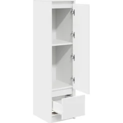Aparador Ralphie armario + cajón blanco 119,5x29,5x34 cm